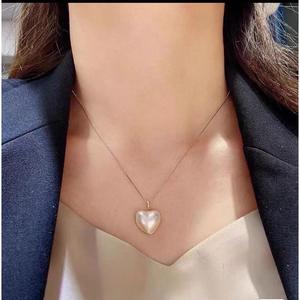 Colgante de Perla Mabe en Forma de Corazón Mabei World, 17 mm, Engaste con Baño de Oro, Joyería Romántica, Amuleto, Regalo Unisex - Product Image 4