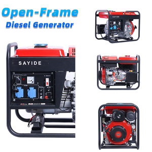 เครื่องกำเนิดไฟฟ้าแบบโครงเปิด 10KVA12KVA 15KVA 8KW 10KW 12KW 220V 380V 50Hz 60Hz 3 เฟส เครื่องกำเนิดไฟฟ้าแบบพกพาสำหรับงานก่อสร้าง 10KW 1 - Product Image 2