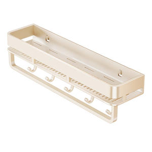 Étagère murale rectangulaire à double niveau pour salle de bain, support de rangement pour lavabo, design durable - Product Image 2