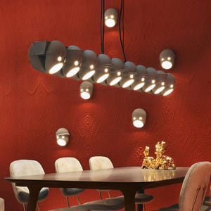 Lámpara de Araña de Estilo Nórdico Creativo Italiano con Diseño Único de Cara Sonriente para Restaurante, Bar, Cafetería, Luz Blanca Cálida, Ventana Central - Product Image 3