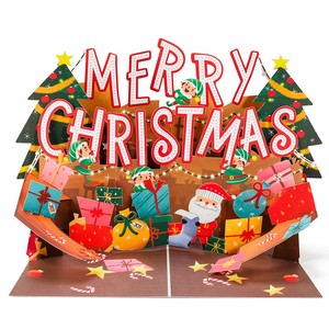 Carte de vœux de Noël, carte cadeau de Noël amusante avec un elfe, carte de Noël saisonnière pour la famille et les amis - Product Image 2