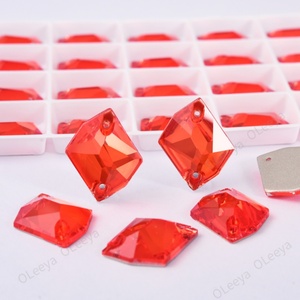 Strass à coudre en verre cristal de qualité supérieure Oleeya Factory, forme cosmique, 18 couleurs, pour vêtements et accessoires de mariage - Product Image 3