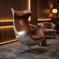 Fauteuil œuf rétro industriel classique, chaise de salon personnalisée pour bar, club, studio, mobilier de salon, fauteuils, chaises de salon