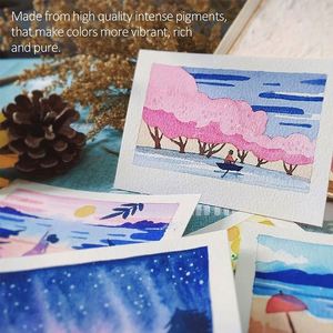 Hot Sale Non-toxic 36-<b>Color</b> Solid Water <b>Color</b> Paints Cake Pigment Set with 15 Nylon Brushes Children's Canvas Painting Low MOQ - Product Image 3