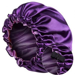 Eye <b>Mask</b> Kit Double Layer Adjustable Elastic Knit Silk Breathable Solid Color Hair Care Supplies Shower Cap - Product Image 3