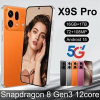 Vente en gros de smartphones à bas prix, téléphone X9s Pro, smartphone