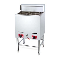 Friteuse à 3/4/5 brûleurs Machine à gaz Propane Friteuse à gaz professionnelle industrielle et commerciale