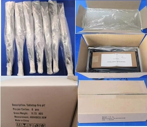 <strong>Rectangular</strong> Carbonization Stoves <strong>Outdoor</strong> Portable Firepit Indoor Tabletop <strong>Fireplace</strong> for Patio Balcony Living Room Table - Product Image 6