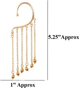 Stile <span class=keywords><strong>di</strong></span> paragone indiano Bollywood donna lungo da sposa lampadario Designer gioielli bracciale orecchini innovativo lucrativo Look forma dell'orecchio - Product Image 5