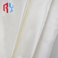 Tissus de vêtements pour femmes en satin britannique, charmeuse de soie blanche de mûrier pur, blanc cassé, de qualité supérieure, vente en gros de l'usine de Shaoxing