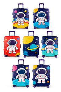 Housse de protection pour bagages en polyester élastique avec impression par sublimation, matériau haute densité, résistant à l'eau et anti-poussière - Product Image 2