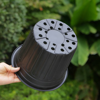 Pot de jardin recyclable en HDPE d'un gallon, conteneur en plastique pour la taille par air des fleurs, arbres et baies en extérieur