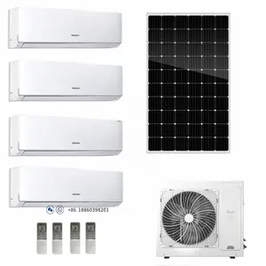 12000btu 1 tonelada 1.5hp sistema de energía solar completo aire acondicionado