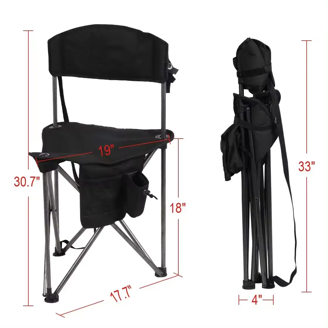 NPOT Ultralight small folding tripod stool camping tripod folding chair hunting folding chair