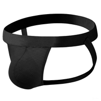 Jockstrap pour homme en coton et élasthanne avec ceinture de 2 cm |   95% coton, 5% élasthanne, pochette en nylon tissé maille 180G |   Sous-vêtements pour hommes OEM
