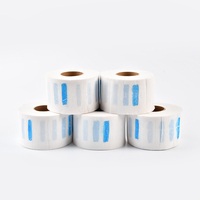 Bandes de barbier jetables en papier pour coiffeur avec col blanc, rouleau de papier pour salon de coiffure