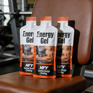 Sacchetto Biodegradabile Personalizzato <span class=keywords><strong>per</strong></span> Gel Energetico Sportivo, Confezione <span class=keywords><strong>per</strong></span> Bevande Energetiche con Etichetta Privata - Product Image 1