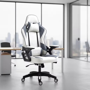 Chaise de jeu <span class=keywords><strong>PC</strong></span> exécutive moderne personnalisable, pivotante, avec appui-tête réglable, prix abordable, en cuir synthétique pour les joueurs - Product Image 1
