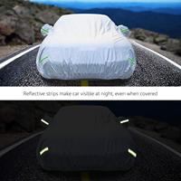 Accessoires de voiture Housse universelle imperméable au vent Protection solaire contre les intempéries Tissu Peva Oxford résistant aux rayures