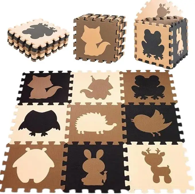 Big Size EVA Baby Puzzle Mat OEM Animal Style Floor Mat For Tummy Time