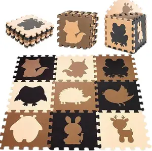 Große EVA Baby Puzzle Matte OEM Animal Style Boden matte für Bauch Zeit