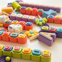 Porte-clés anti-stress personnalisé en PLA imprimé en 3D avec lettres et symboles personnalisables
