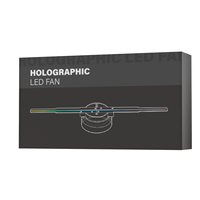 Projecteur Holographique 3D à LED, Écran Holographique à Ventilateur, Pas de Pixel 61,5x61,5mm, Pas de Pixel 0,5x0,5mm, Support de Sol OEM pour