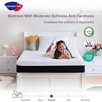 Matelas en mousse à mémoire de forme naturelle en gel, taille standard, silencieux, confortable, protège-matelas en silicone, disponible près de chez moi