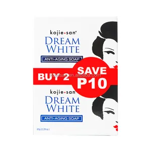Genuino Kojie San Dream bianco Anti-invecchiamento sapone acido Kojic lieve rimozione acne 65g * 2s