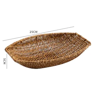 Bestseller Qualität Aufbewahrung skorb Weidenkorb Dekorativer Rattan Großer runder Korb aus natürlichem Rattan