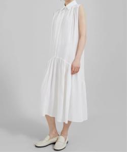 Robe d'été en <span class=keywords><strong>lin</strong></span> à revers pour femmes Robe à la mode sans manches décontractée blanche jupe longue en <span class=keywords><strong>lin</strong></span> pour femmes - Product Image 6