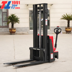 Forklift Listrik Baru Berkualitas Tinggi dan Tahan Lama 1 Ton 1,5 Ton 2 Ton, Angkat 3,5m 3m 2m, Semi-Elektrik Stacker - Product Image 4