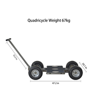 NSH Caméra Dolly Cart Quad Dolly Set Caméra Accessoires Pour Cinéma Vidéo Film Trépied Jib Crane Curseur Track Trolley
