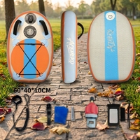 Mini planche à pagaie gonflable pour enfants, antidérapante, ISUP, planche de surf légère pour lac, rivière, loisirs des enfants, pompe, ailerons, sac à dos