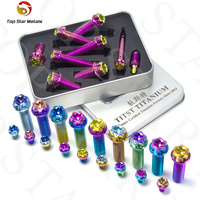 TITST M4 M5 M6 M8 M10 boulons de frein à disque en titane bride boulons à tête hexagonale vis à tête Torx pour vis d'accessoires de moto