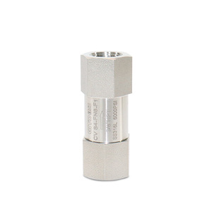 Vanne de retenue droite à filetage interne haute pression en acier inoxydable GITO 3/8'' NPT pour gaz - Product Image 1