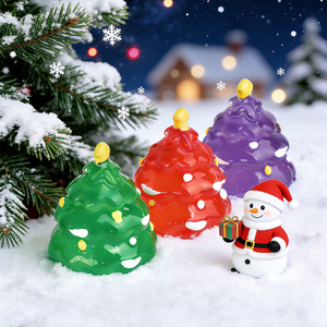 Decorazione Natalizia in Resina Colorata Luminosa che si Illumina al Buio, Ornamento per Albero di Natale, Decorazione da Tavolo per le Festività, Vendita all'Ingrosso - Product Image 3