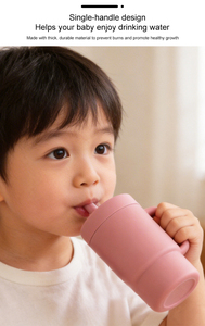 Nueva Botella de Agua Deportiva para Niños, Linda y Segura, de Silicona de Grado Alimenticio, con Pajita, Perfecta para la Escuela y Actividades al Aire Libre, Vajilla para Bebés - Product Image 3