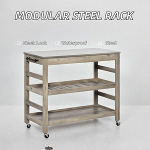 Karisin Expandable Modular Sleeve-Style <b>Shelves</b> Stainless Steel Rack Multi-Tier -<b>Utility</b> Kitchen Storage Shelf Indoor Outdoor Us - Product Image 2