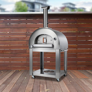 Forno <span class=keywords><strong>per</strong></span> <span class=keywords><strong>Pizza</strong></span> Italiano da Esterno in Acciaio Inox, Griglia <span class=keywords><strong>a</strong></span> <span class=keywords><strong>Gas</strong></span> Multifunzionale Antiruggine <span class=keywords><strong>per</strong></span> Cottura e Grigliate - Product Image 1