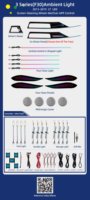 Éclairage d'ambiance 64 couleurs F30 pour BMW Série 3 Gran Coupé F30 F28 F33 F32, amélioration de l'éclairage LED intérieur du tableau de bord