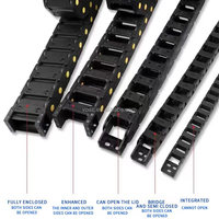 Rail de guidage en plastique flexible 10*10 10*15 10*20, chaîne de traînage CNC, porte-câbles CNC, chaîne ouverte, chaîne fermée