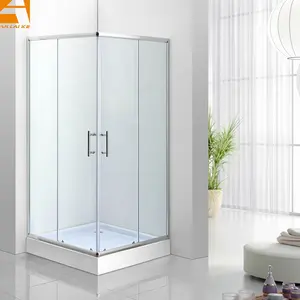 Cabina de ducha de vidrio para baño, negro, 70x70, 80x80, 90x90 CM,