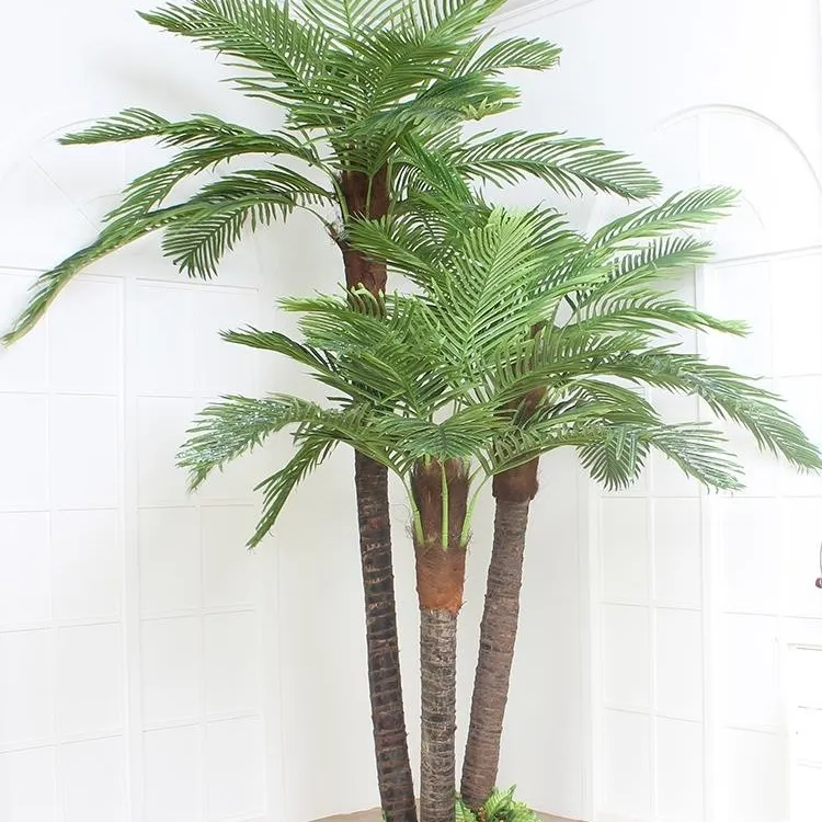 Palmier artificiel haute simulation décoration extérieure grands arbres artificiels extérieurs plantes artificielles extérieures