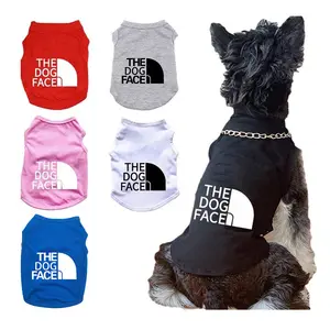 Premium Dog Face Tank Top Summer Thin Dog Tank Top French Doggie Teddy Every Size Dog Pet Clothes Luxury