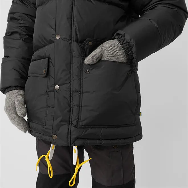 Winter custom Outdoor Warm Cloth Windproof Zipper Bubble Pockets Hooded Custom Logo Men Puffer Jacket