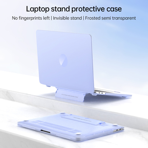 เคสป้องกันผิวนอกแข็งแบบบางพร้อมขาตั้งพับได้ <span class=keywords><strong>Mac</strong></span> <span class=keywords><strong>Book</strong></span> <span class=keywords><strong>Air</strong></span> <span class=keywords><strong>13</strong></span>นิ้วเคส2020 <span class=keywords><strong>2019</strong></span> 2026 A2337ที่ปล่อยนีโอ A1932 A2179 M1 - Product Image 2