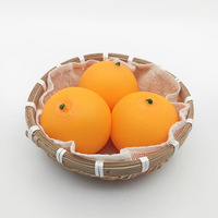Jouet créatif anti-stress en forme d'orange à presser, balle en caoutchouc de décompression, vente en gros