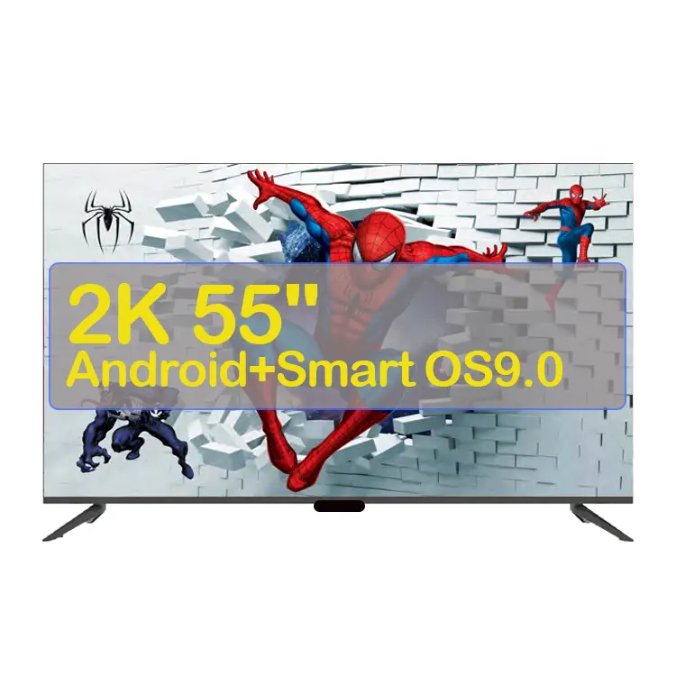 Murió TV 2K 55 "analógico/T2(ISDB-T)/DVBT2/S2 + CI + TV +/Android inteligente + OS9.0/VBT2/S2 inteligente OS11.0 inteligente tv de 55 pulgadas