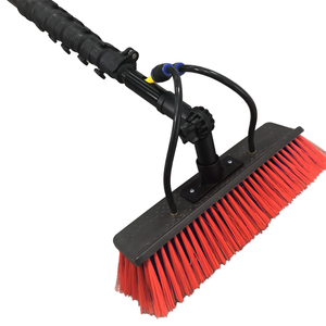Brosse <span class=keywords><strong>de</strong></span> nettoyage domestique multifonctionnelle et écologique <span class=keywords><strong>de</strong></span> 12 pieds avec panneau solaire et tige télescopique en aluminium alimentée par l'eau <span class=keywords><strong>de</strong></span> la fenêtre - Product Image 3